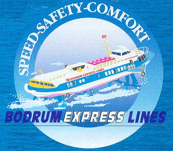 Bodrum Express Lines departures from Rhodes, Kos (Greece) to Bodrum, Marmaris, Gokova, Dalyan, Datsa (Turkey) or v.v.