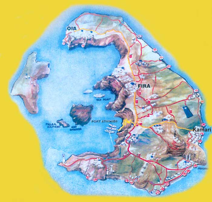 Santorini Map