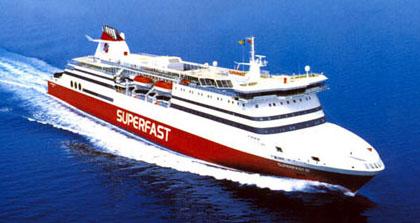 Superfast Ferries. Daily departures to Grecce from Italy. Patras, Corfu, Igoumenitsa, Bari, Ancona.